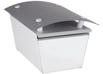 SURPLUS MAGNUM LETTER BOX - WHITE/SILVER