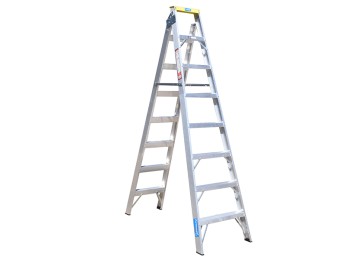 ALUMINIUM DUAL PURPOSE STEP & STRAIGHT LADDER - 2.4M / 4.4M