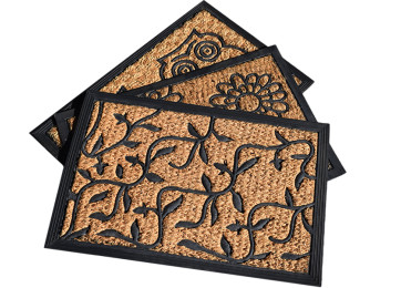 45X75CM ASSORTED PATTERN COIR DOOR MATS