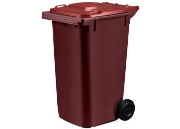 WHEELIE BIN 240LTR - BURGUNDY 