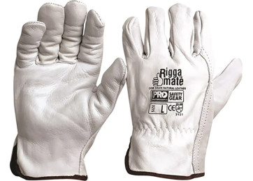 RIGGAMATE PREMIUM COWHIDE GLOVES - LARGE