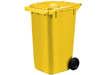 WHEELIE BIN 240LTR - YELLOW 